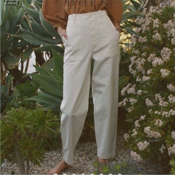 Doen Walker pant in “Nutmilk” Ivory - Picture 1 of 7
